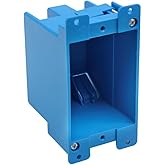 XGGYA Old Work Box,Plastic Junction for Switches,PVC Electrical 14 cuin Outlet Box,Old Work Box 1 Gang Deep,ETL Listed for Ho