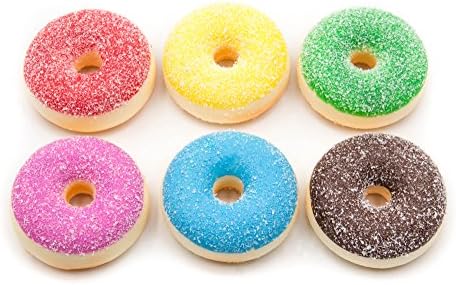 4PC Donuts Jumbo Squishies Cream Scented Slow Rising Soft Kawaii Release Cake Squishy Toys Kid Toy Hand Toy (Random Color)