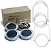 Homeleo 4 Pack 20 Led Warm White Waterproof Solar Mason Jar Light Lid with Hangers for Regular Mouth Mason Jar Outdoor Garden Backyard Christmas Halloween Decoration(Jars Not Included)