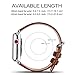 Fullmosa Leather Bands Compatible with Apple Watch 41mm 40mm 38mm 42mm 44mm 45mm 46mm 49mm Women Band Strap for iWatch Ultra 2/Ultra/10/9/8/7/6/5/4/3/2/1/SE2/SE, 42mm 41mm 40mm 38mm Brown
