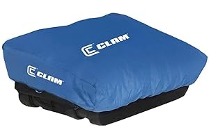CLAM 8820 Outdoor Portable Fish Trap Ice Fishing Travel Cover with Pockets for Shelter Models Pro, Legend, and Legend XL, Cover Only, Blue