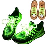 DAWAY Z02 LED Light Up Shoelaces - Nylon Glow Shoes Laces with 3 Flashing Modes Cool Safety Accessories for Halloween Party Dancing Hip-hop Cycling Running