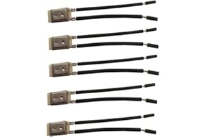 5pcs KSD9700 17AM Thermal Protector Normally Closed Temperature Switch, 250V 5A Motor Overheat Controller for Ballast Lightin