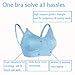 Breastfeeding Bra Pregnancy Maternity Bralette 3 pairs Removable Smart Pad 3 Extenders 3PK HuaErZui