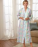 National Women's Plisse Robe - Long