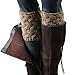 Loritta 2 Pairs Women Winter Crochet Knitted Boot Cuffs Toppers Short Leg Warmer