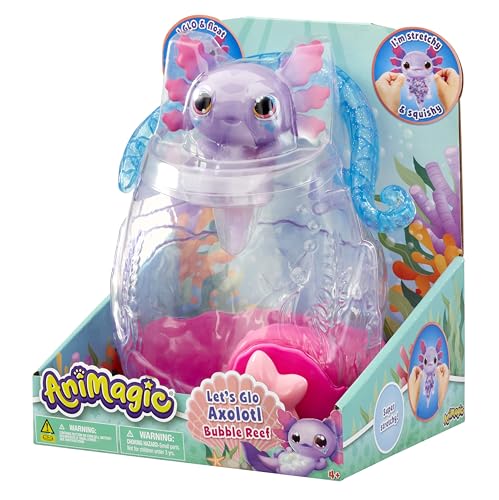 Animagic Let's Glo Axolotl Bubble Reef
