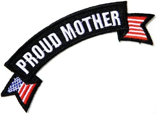 5.25"x 1.5" PROUD MOTHER Mom United States Army Military Logo Ribon Bow Jacket Uniform Embroidered Sew Iron on Patch