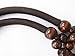 Vlonfine® 1 Pair Wood Beaded Purse Handle Bag Replacement Strap U Shape (Brown)
