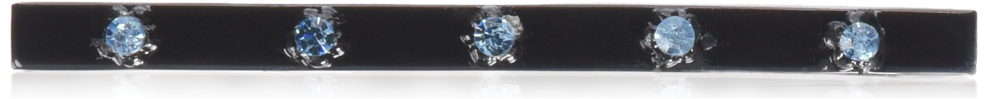 Caravan 0.5 oz Floweral Pencil Barrette Decorated with Swarovski Color Rhine Stone