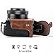 MegaGear Panasonic Lumix DMC-GX85, DMC-GX80 (12-32mm) Ever Ready Leather Camera Case and Strap, with Battery Access - Dark Brown - MG1301