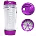 FRUIT INFUSER Water Bottle Tumbler with a Lid | 100% BPA FREE | Our Best Infusion Bottles for Infused Fruit, Smoothies, Tea, and Coffee | Double Walled Mug, Hot & Cold (20 Ounces, Purple)