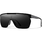 SMITH XC Sunglasses – Flip-Up Shield Lens Performance Sports Sunglasses for Snow Sports, Biking, Running & More – For Men & Women – Matte Black + Black ChromaPop Lens