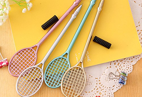 Yeefant Luxury Fountain Pencil for Kids Students, 4 PCS Tennis Racket Writing Pen Gel Pens Kawaii Pen Cute Stationery Gifts,Executive Painting Pencil Set,Art Gift Pen,Calligraphy Painting