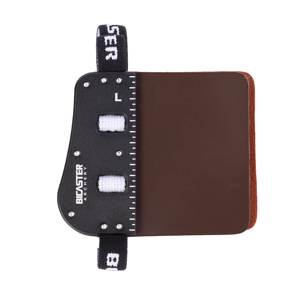 BICASTER SP3 Barebow Finger Tabs Cowhide Face+Aluminum Plate (Large, Left Handed)