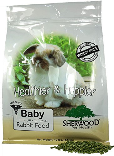Sherwood Pet Health Rabbit Food, Baby by (Soy, Corn & Wheat-free) -. (Vet Used) (10 lb)