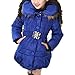 Arshiner Girls' Padded Coat Winter Jacket with Bowknot Belt and Fur Hood