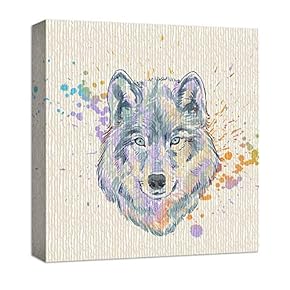 Canvas Wall Art Cute Abstract Animals...