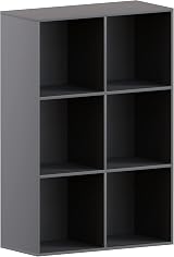 Vida Designs Durham 6 Cube Black Bookcase Storage Organiser view 7