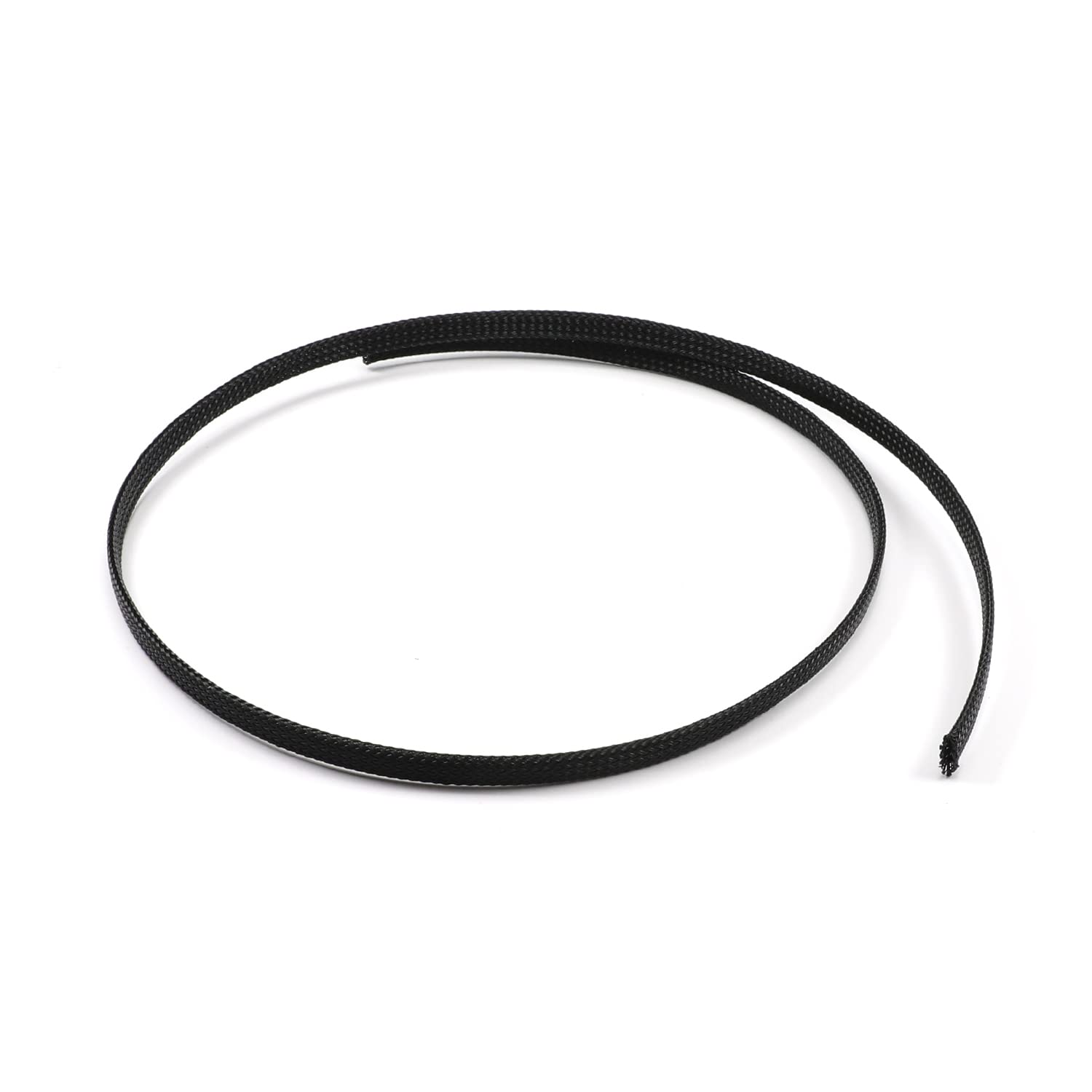 Othmro 1Pc Cable Management Sleeve, Braided Cable Tidy Black, 0.6m Cable Organizers Cable Protector Wire Tidy for TV/PC USB Cable, 6mm Width