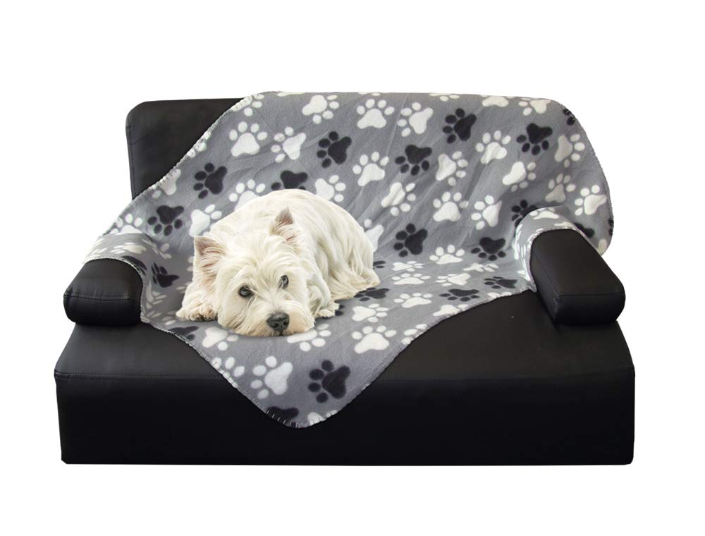 Nobbys "Pippa" Premium Fleece Pet Blanket, Grey, 100 x 150 cm