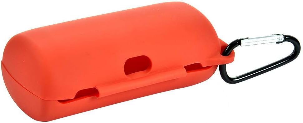 Futureshine Headset Silicone Case for Bose Soundsport Free，Earbud Case Cover with Carabiner Waterproof and Dustproof Wireless Earphone Storage Box