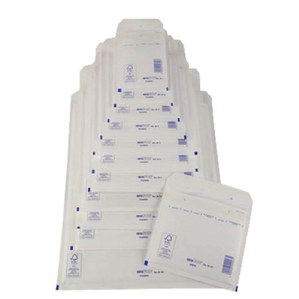 Mailmedia 411140 Bubble Wrap Bags Type D14, White, 14 g