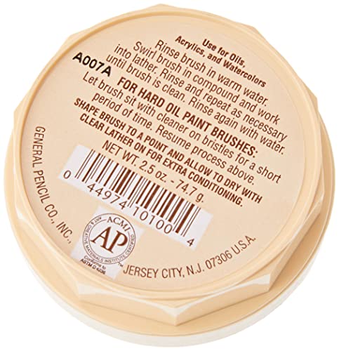 General Pencil Company The Masters Brush Cleaner & Preserver 2.5 0z.