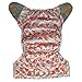 EcoAble Baby Charcoal Bamboo All-In-One AIO Cloth Diaper w/ Pocket, Size 10-30Lb (Fox)