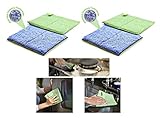 Pure-Sky Ultra-Microfiber Cloth - Cleaning Pad, Scrubbing Pads - JUST ADD Water No Detergents Needed – 2 Pack - for Stubborn Stains Around Sinks, Stovetop, Countertop – Removing Grease with Water