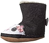 Robeez Panda Crib Shoe (Infant), Black/White, 6-12 Months M US Infant