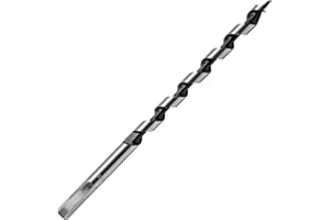 PHITUODA 3/8" x 8" Wood Auger Drill Bit with 3/8 Inch Hex Shank Ship Auger Bit, Perfect for Soft & Hard Wood, Plastic, Drywal