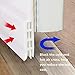 ANYQOO Self-adhesive Under Door Sweep Weather Stripping Door Bottom Seal Strip Door Draft Stopper, 2