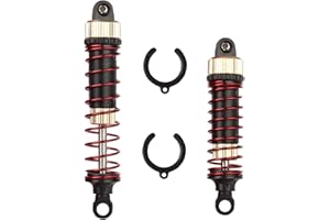 Hosim Front Rear RC Car Oil Filled Shock Absorber, 2 Packs Adjustable Assembled Spring Damper Suspension Upgraded 25-ZJ03 for