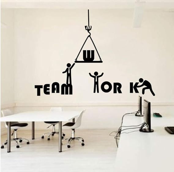 ZJfong 79x57 cm kantoor citaat wandtattoo idee teamwork