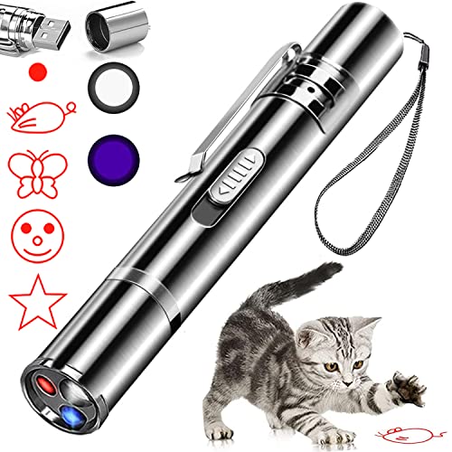 Laser Pointer Cat Toy, Red Dot LED Light Pointer Interactive Toys
