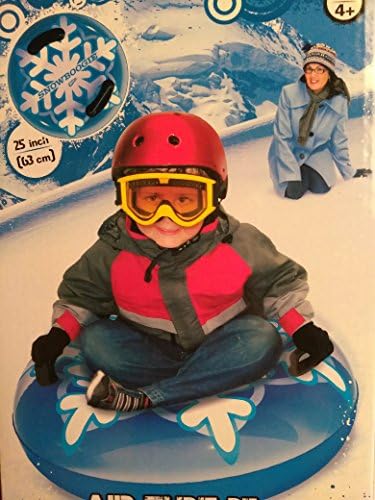 New Best SELLER Snow Sled Tube Boogie Kids Outdoor Winter Inflatable Fun 25 inch Snow Flake Design