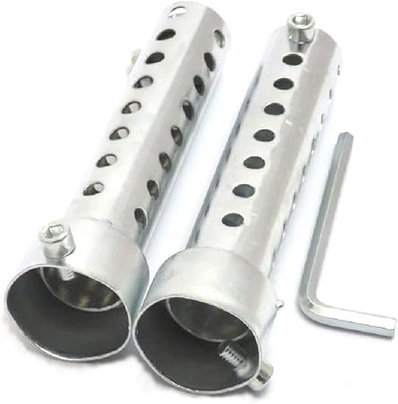 Amazon Neyorika バイク マフラー 消音器 サイレンサー 2本セット 六角レンチ 付き ロング35mm スリップオン 車 バイク