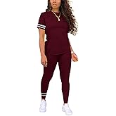 Bealin Workout Sets for Women Two Piece Outfits Summer Sweatsuits Jogger Sets Casual Tracksuit