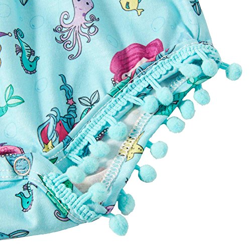 1 Year Old Yellow Fish Pattern Baby Girl Pom Pom Rompers with Headband Set Cute Sleepwear Newborn Boy Outfits Sleeveless O-Neck Tank Playwear Summer Outdoor Clothing 6-12 Months Size 90