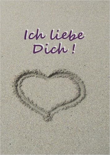 Notizbuch Herz Im Sand Ich Liebe Dich Din A4 Liniert German