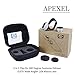 Apexel 3 in 1 Clip-on 180°Full Screen Fisheye +0.67x Wide Angle + 10x Macro Lens for iPhone 6/ 6Plus, iPhone 5/5S/5C/4 Samsung HTC Sony LG (No Dark Circle by the Fisheye Lens) Silver