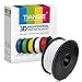 TIANSE PLA Filament 1.75mm PLA 3D Printer Filament, 1kg Cardboard Spool (2.2 lbs), Dimensional Accuracy +/- 0.03mm (White 1-Pack)