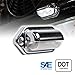 TRUE MODS 1pc Trailer LED License Plate Light [DOT FMVSS 108] [SAE L] [Chrome-Finish] [Surface Mount] [Waterproof] [12V DC] Courtesy Step License Plate Tag Lights for UTV ATV Trailer Truck RV Boat