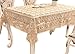 ADASMILE A & S Embroidered Tablecloth Square Lace Floral Crochet Table Cover Florals for Round Tables Hollow Out Party Wedding 36