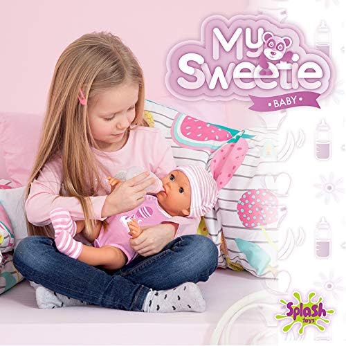 Splash Toys Sweety 30901 Pink Baby Doll with Accessories, 40 cm x 17 cm x 11 cm - Image 4