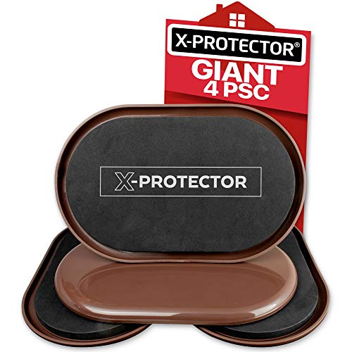 Furniture-Sliders-for-Carpet-X-PROTECTOR--4-pcs-Heavy-Duty-9-12-x-5-34-Furniture-Moving-Pads-Sliders-for-Furniture-Move-Your-Furniture-Easy-with-Reusable-Furniture-Movers-Sliders-for-Carpets