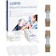 LUBYD Zip Sutures Adhesive Bandages Emergency Laceration Closures kit for 1/2-3 1/4 inch Wound Seal .Butterfly Stitches Waterproof Flexible Fabric Wound Stitching kit Zipstitch