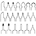 Tekchic 20 Assorted Wood Burning Wire Tips Nibs for 60W Wood Burning Kit
