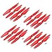 UUMART 8 Pairs Propeller CW+CCW & Screw Set for Hubsan H502S H502E X4 RC Quadcopter Spare Parts-Red